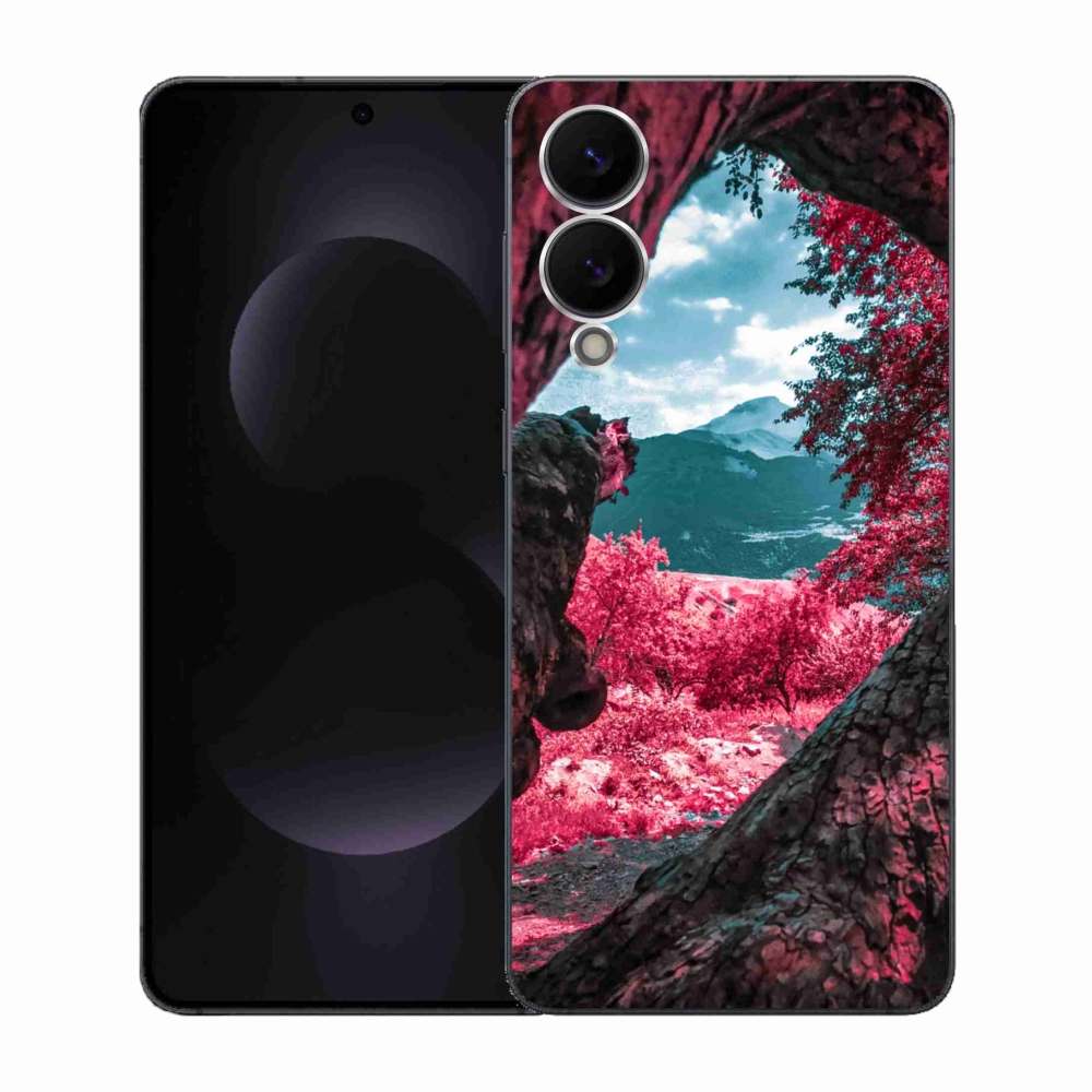 Gelový kryt mmCase na Samsung Galaxy S25 Edge - výhled na hory