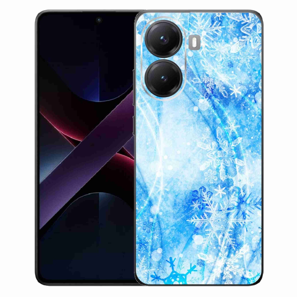 Gelový kryt mmCase na Xiaomi Poco X7 Pro 5G - sněhové vločky