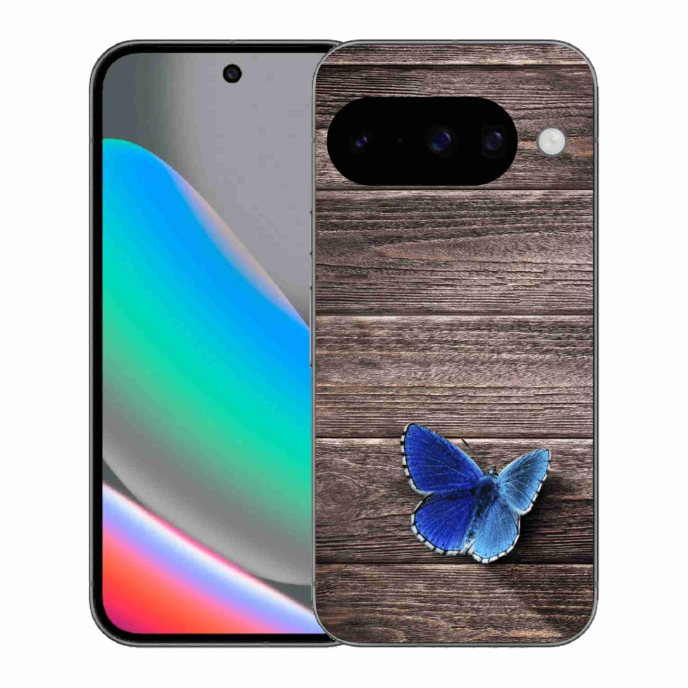 Gelový kryt mmCase na Google Pixel 10 - modrý motýl 1