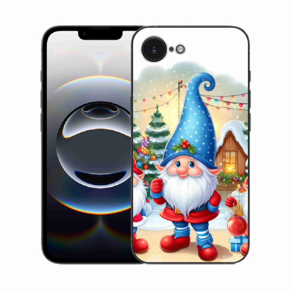 Gelový kryt mmCase na iPhone 16e - vánoční skřítci