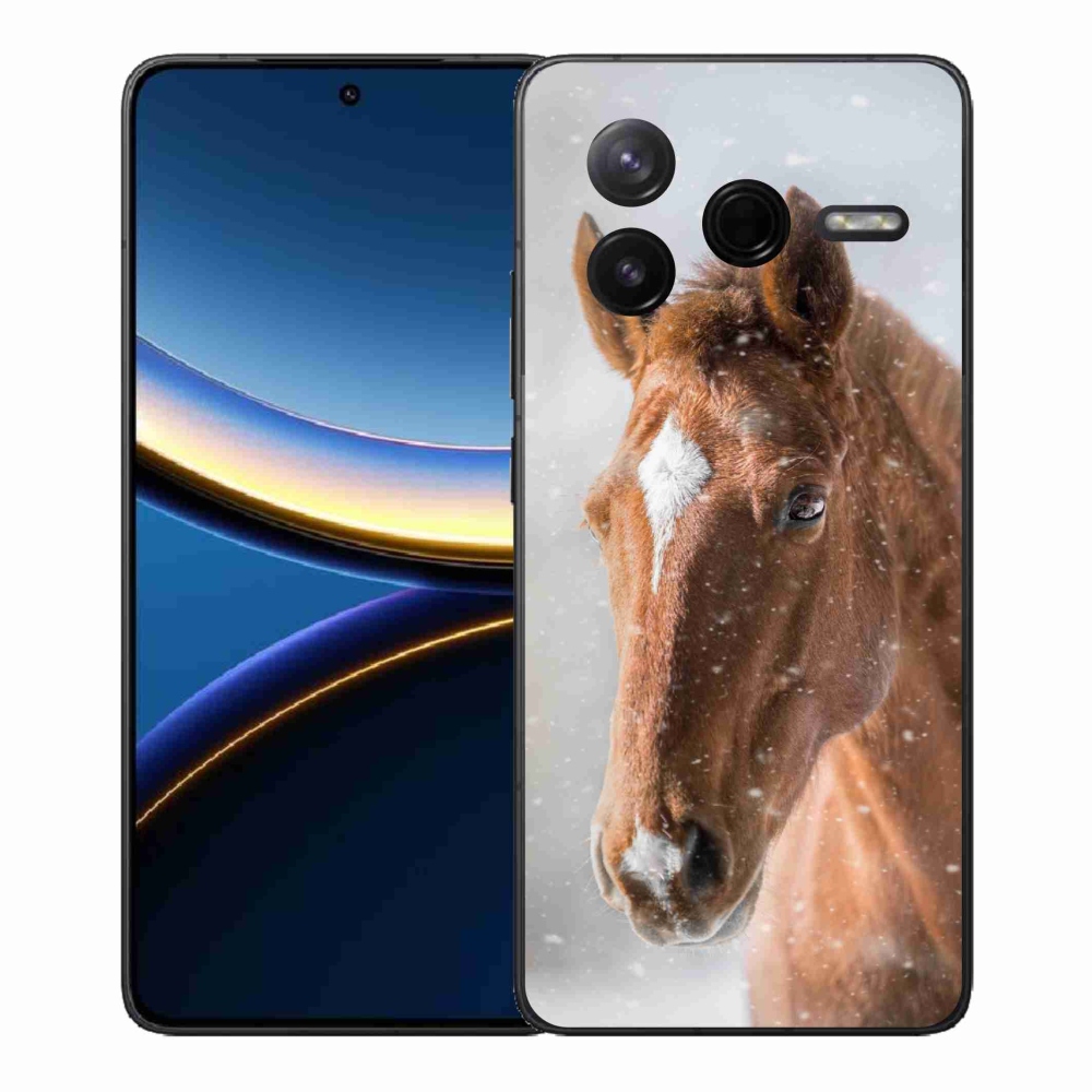 Gelový kryt mmCase na Xiaomi Poco F7 Pro - hnědý kůň 2