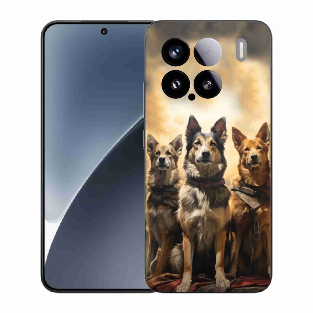 Gelový kryt mmCase na Xiaomi 15 - tři psi