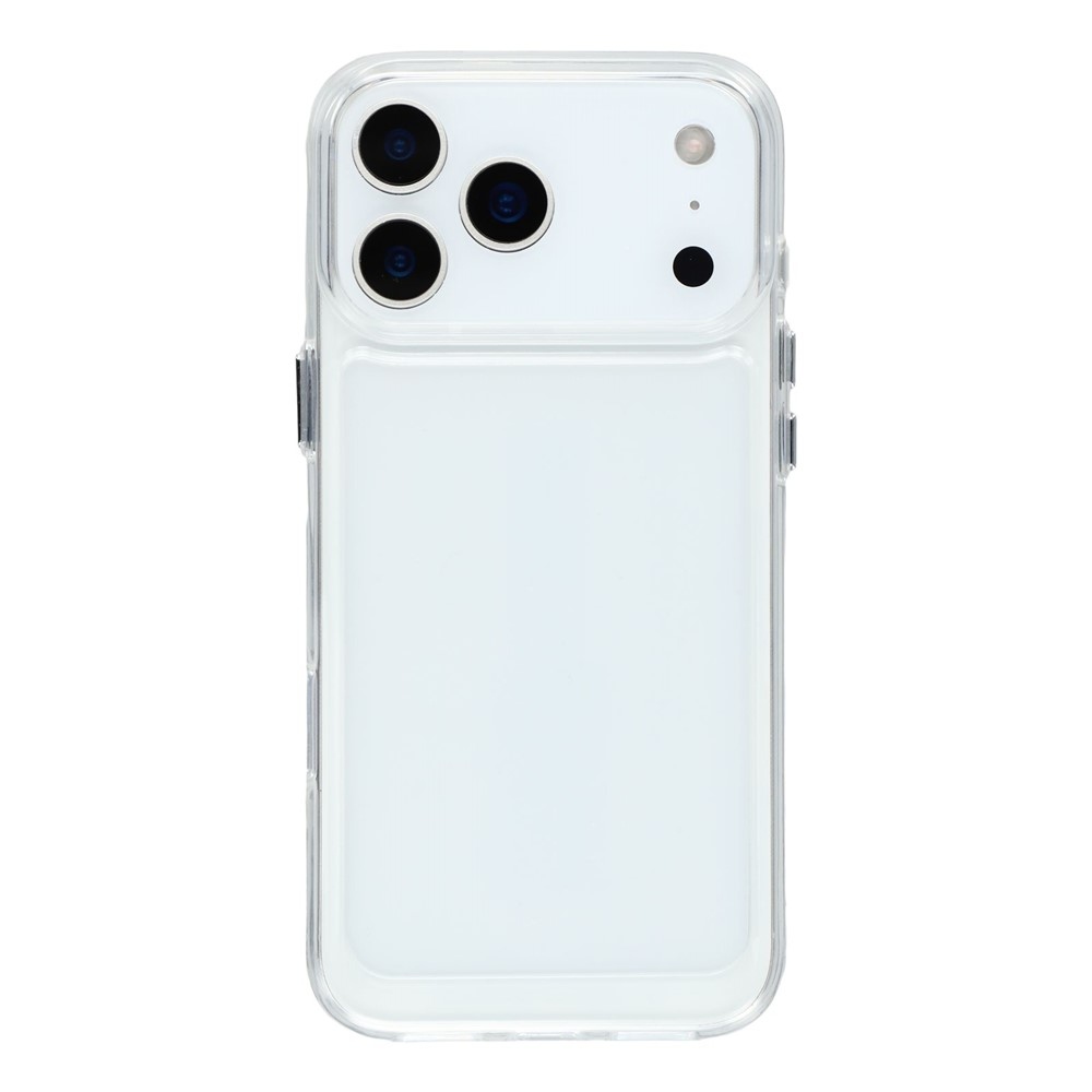 Gelový obal s pevnými zády na iPhone 17 Pro Max - průhledný