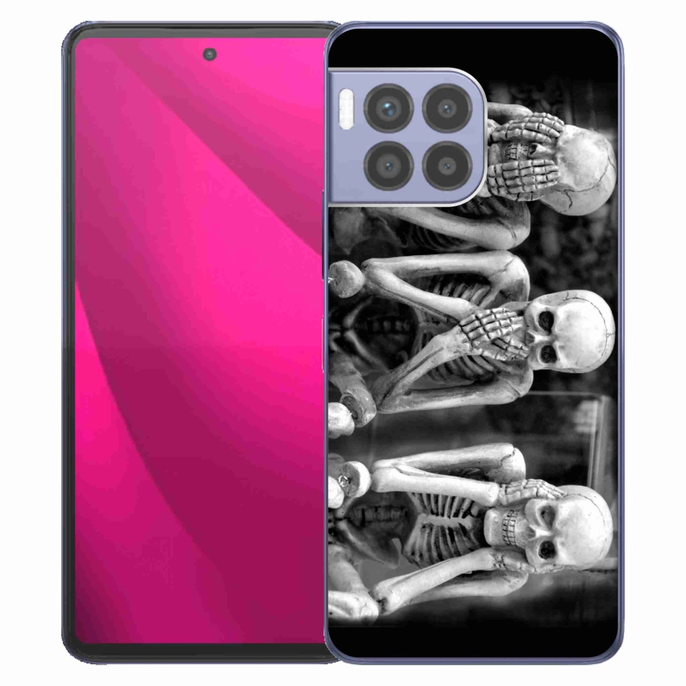 Gelový kryt mmCase na T-Mobile T Phone 2 Pro - kostlivci