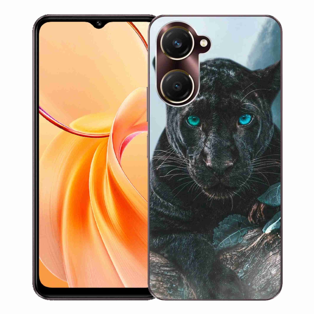 Gelový kryt mmCase na Vivo Y28s 5G - černý panter