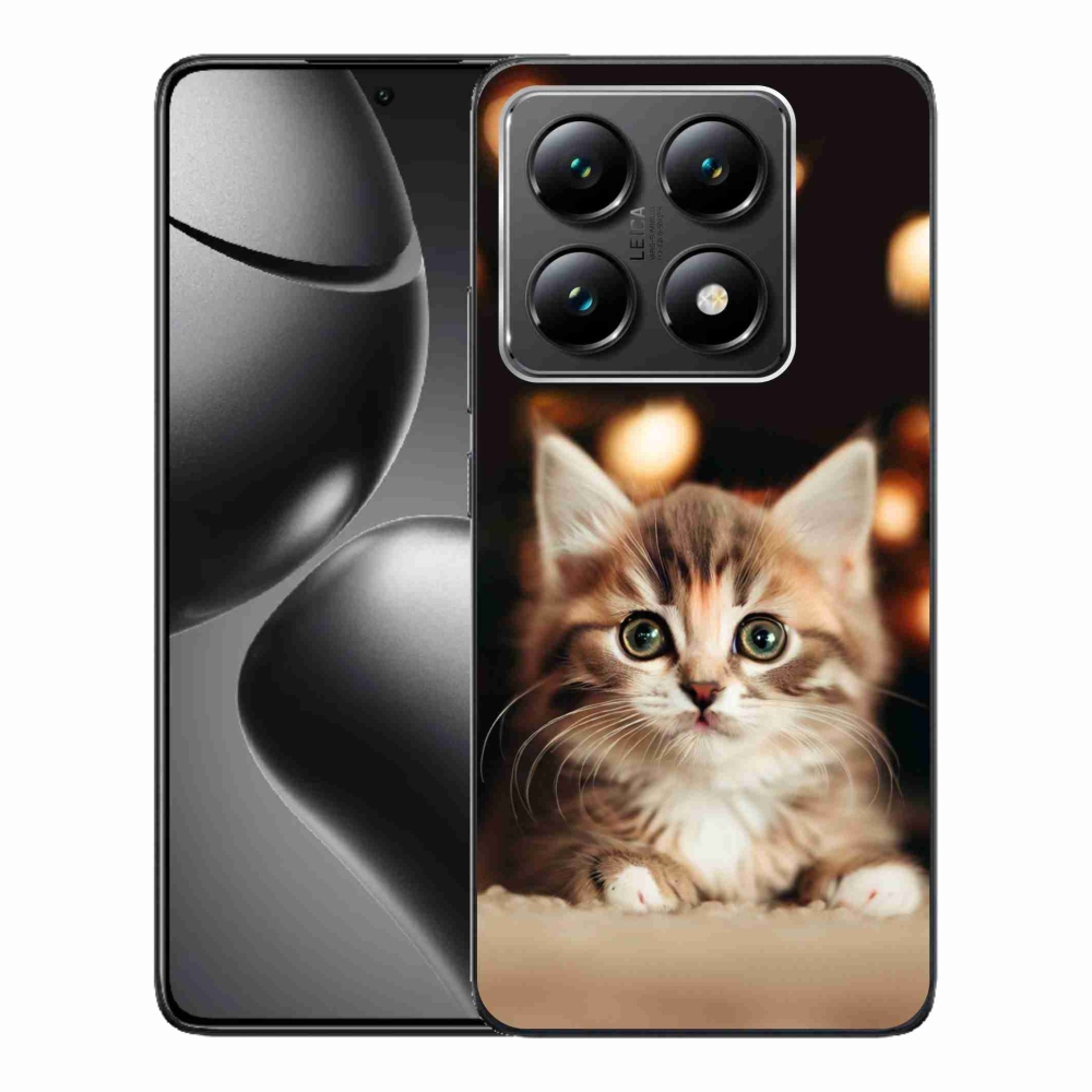 Gelový kryt mmCase na Xiaomi 14T - roztomilé kotě 2