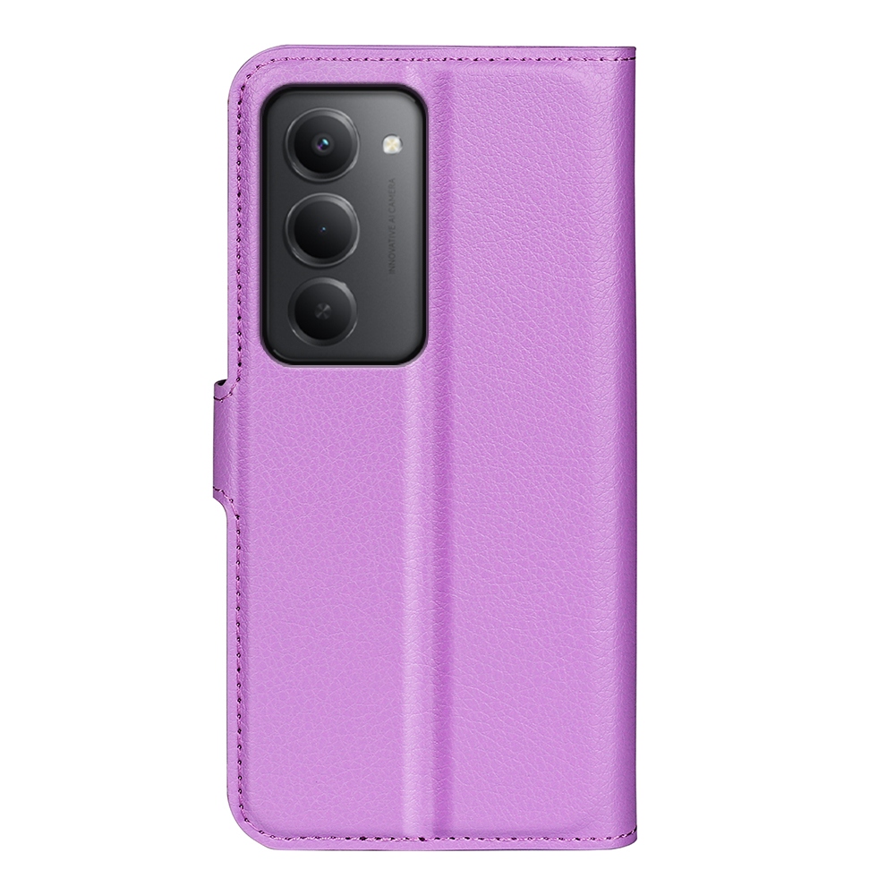 Litchi knížkové pouzdro na Xiaomi Redmi 15 4G/5G (171mm) - fialové