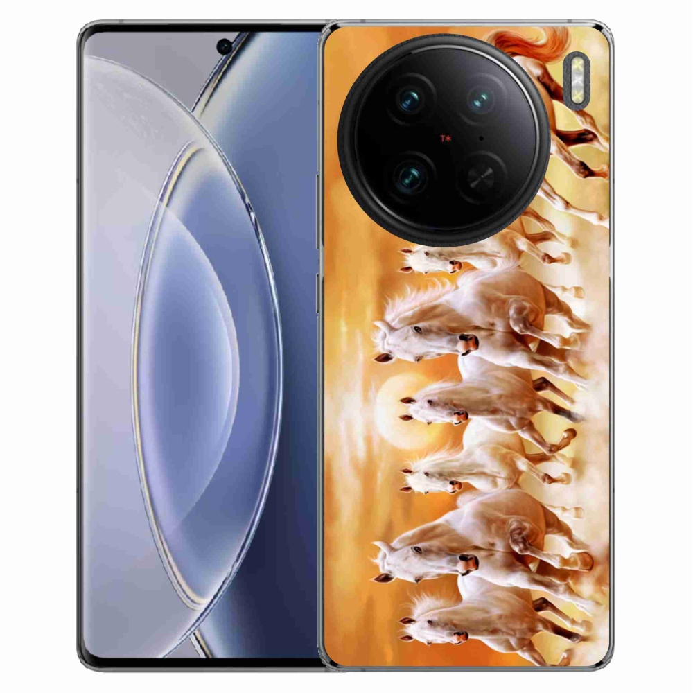 Gelový obal mmCase na Vivo X90 Pro - koně 2