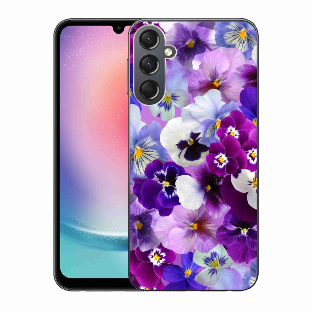 Gelový kryt mmCase na Samsung Galaxy A24 - květiny 9