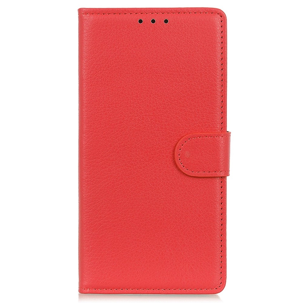 Litchie knížkové pouzdro na Xiaomi Poco C65/Redmi 13C 4G/5G - červené