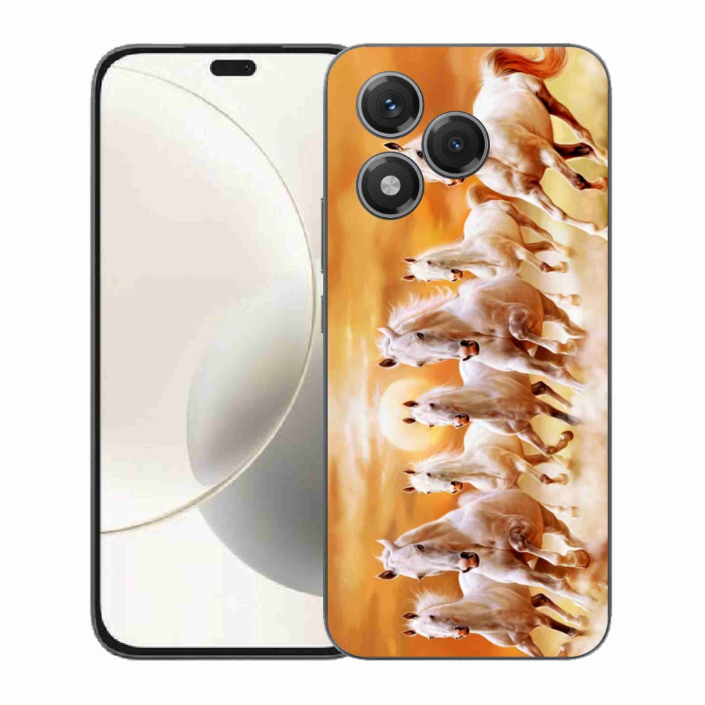 Gelový kryt mmCase na Honor 400 Lite - koně 2
