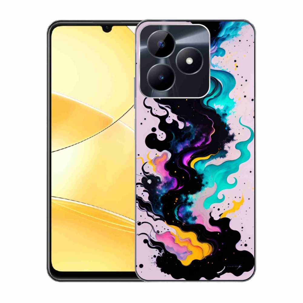 Gelový kryt mmCase na Realme C51/C53 - abstraktní motiv 4