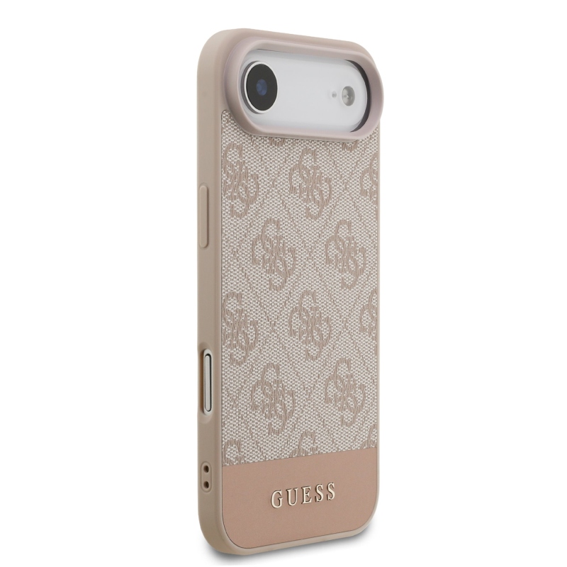 Guess PU 4G Stripe Zadní Kryt pro iPhone Air Pink