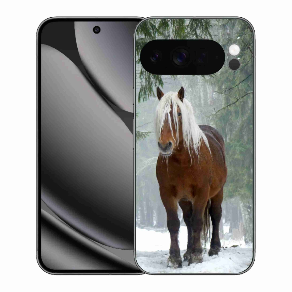 Gelový kryt mmCase na Google Pixel 10 Pro XL - kůň v lese