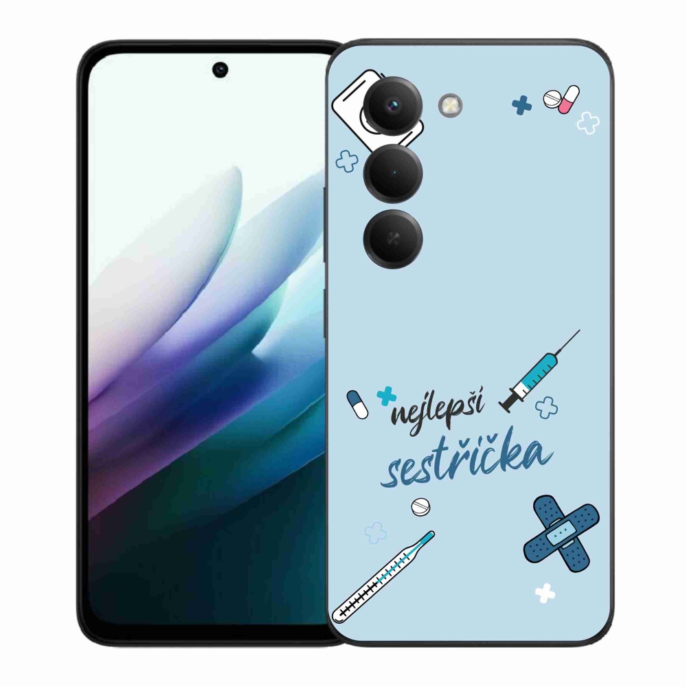 Gelový kryt mmCase na Xiaomi Redmi 15 4G/5G (171mm) - nejlepší sestřička modré pozadí