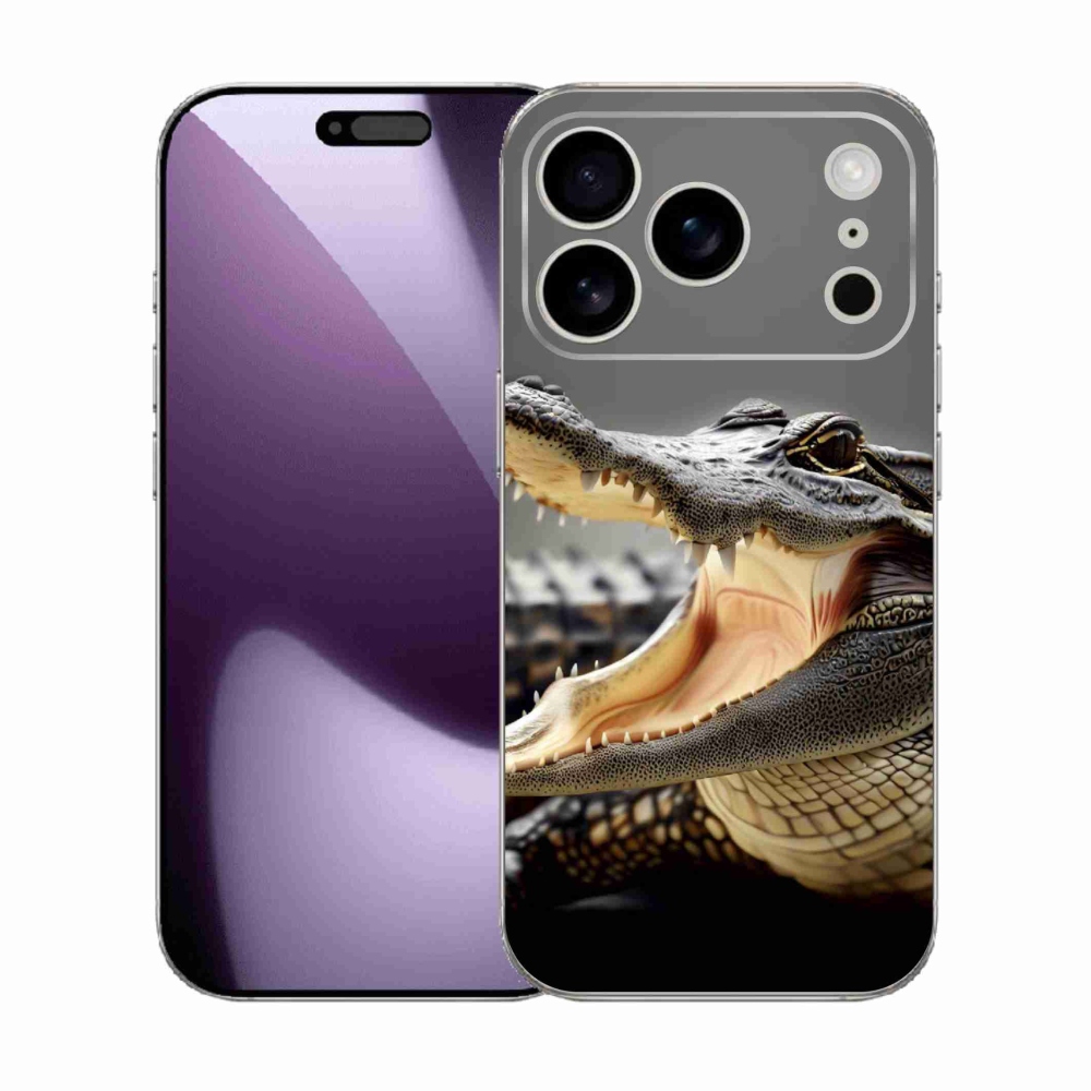 Gelový kryt mmCase na iPhone 17 Pro - krokodýl