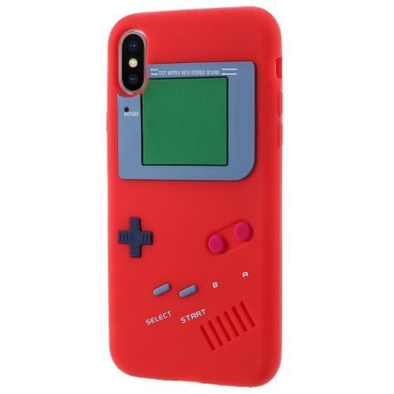 Games silikonový obal na iPhone X - červený