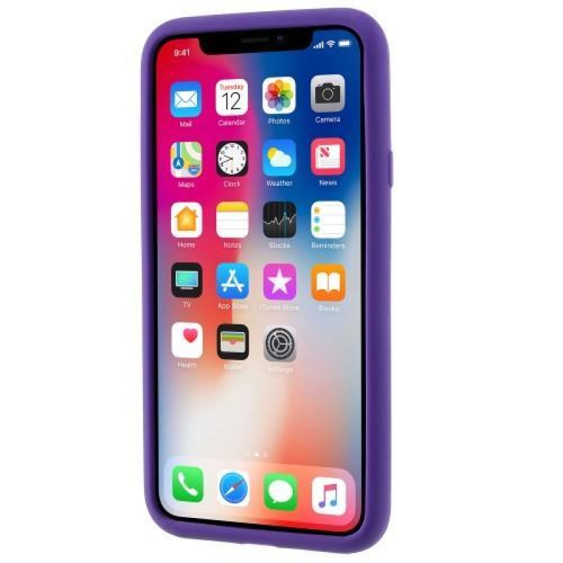 Games silikonový obal na iPhone X - fialový