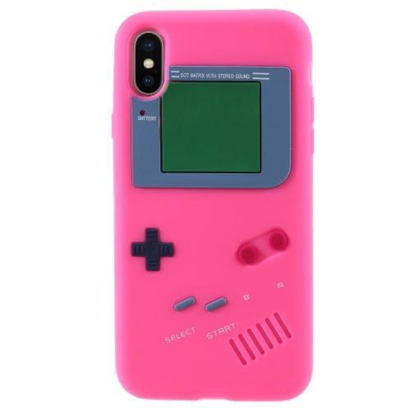 Games silikonový obal na iPhone X - rose