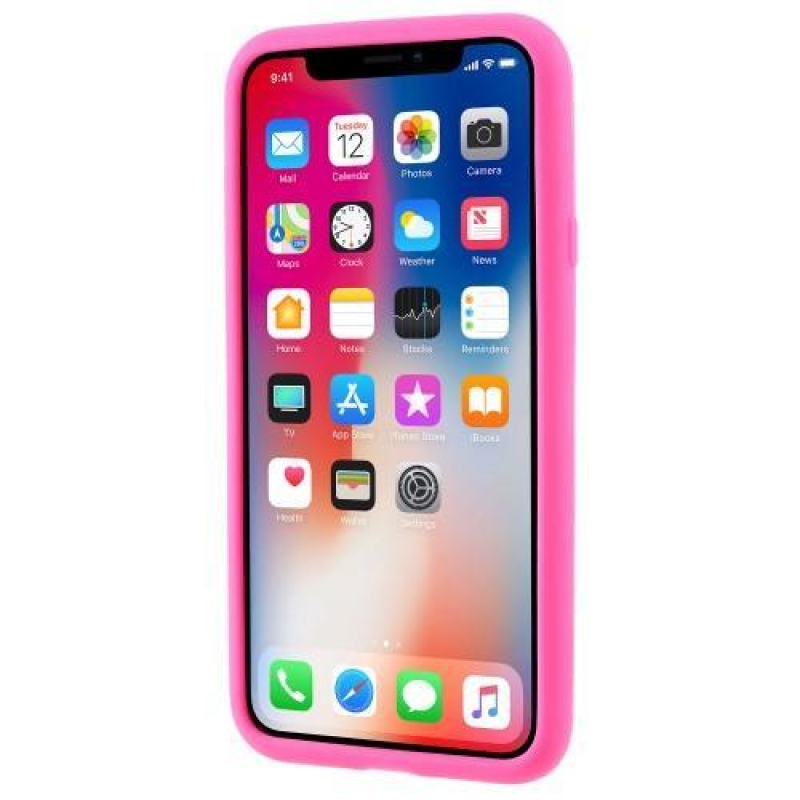 Games silikonový obal na iPhone X - rose