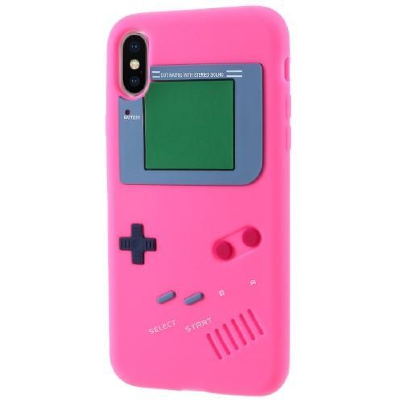Games silikonový obal na iPhone X - rose