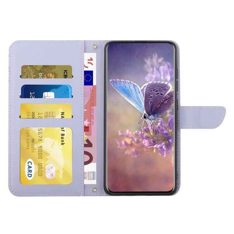 Gami PU kožené peněženkové pouzdro na mobil Xiaomi Poco F4 GT - světlefialové