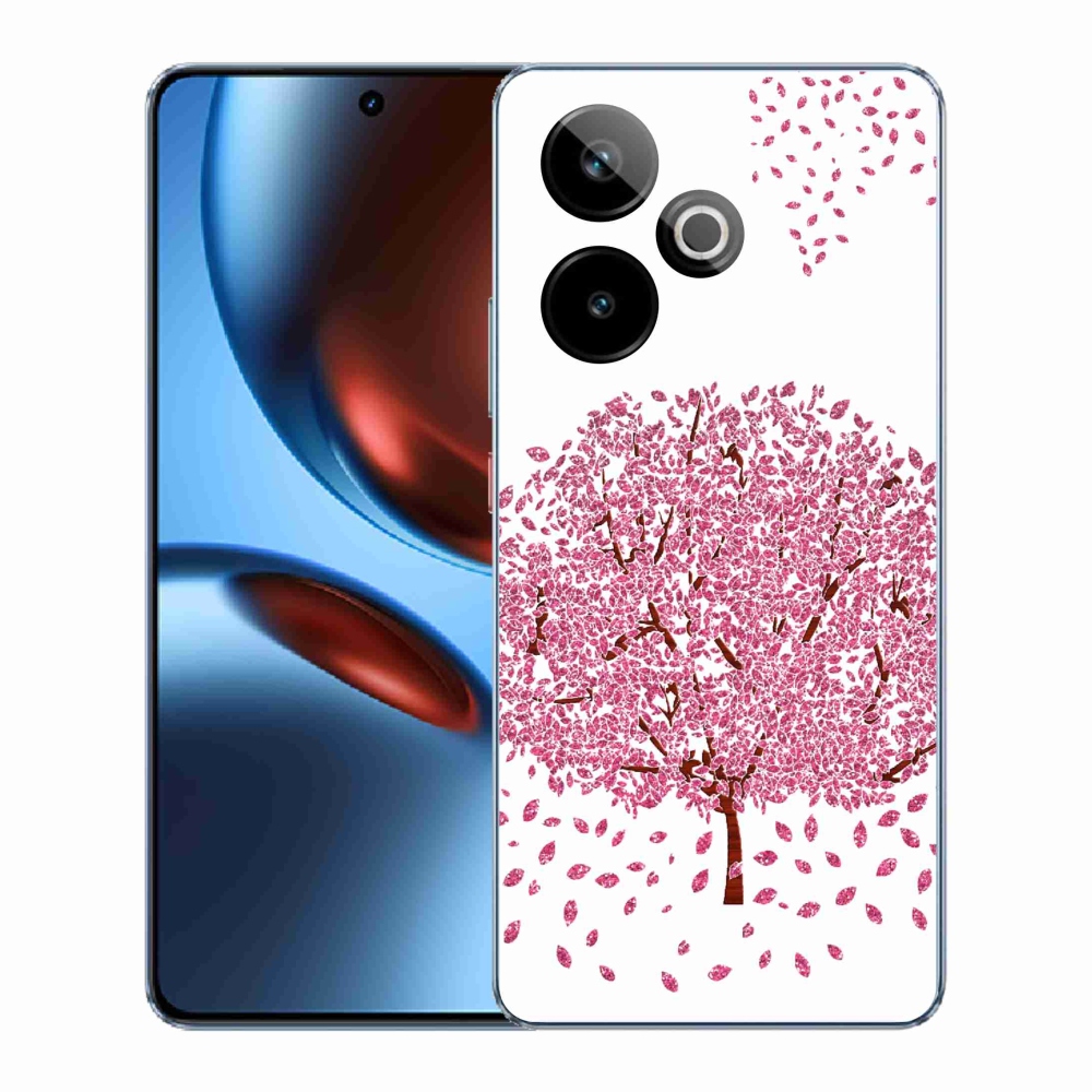 Gelový kryt mmCase na Realme GT 7 5G/GT 7T 5G - kreslený strom s listy