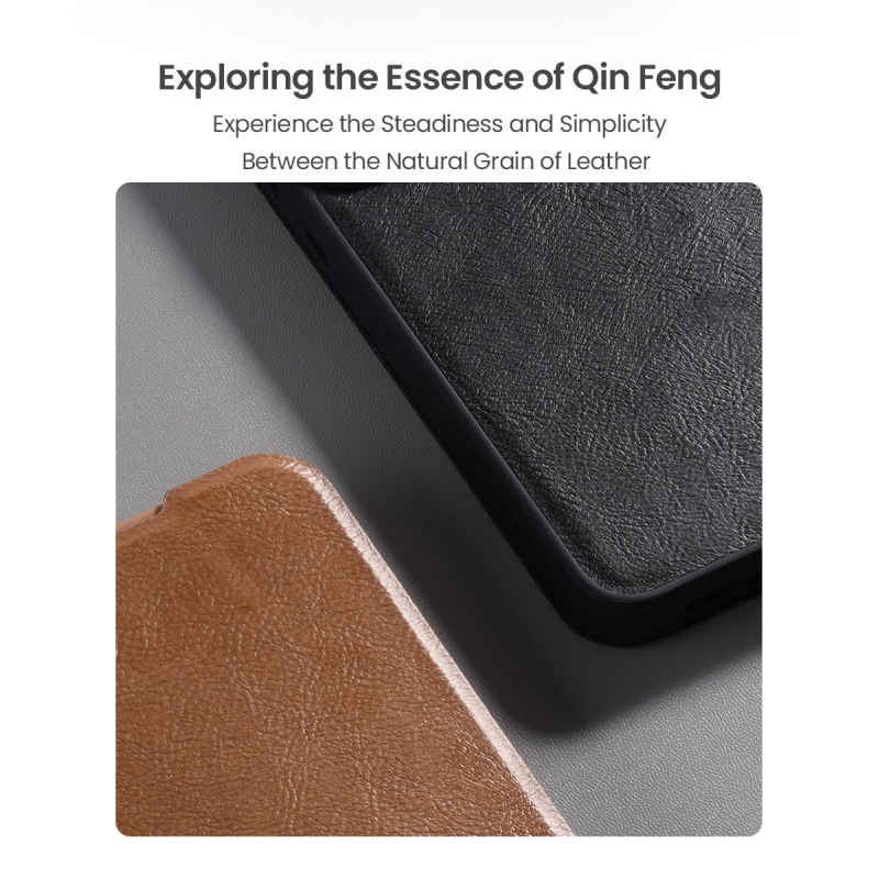 Nillkin Qin Book PRO Pouzdro pro Samsung Galaxy A56 5G Brown