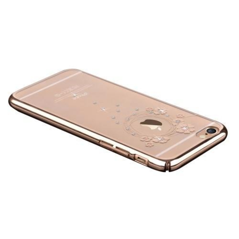 Garl krystalový plastový obal na iPhone 6s Plus a 6 Plus - zlatý