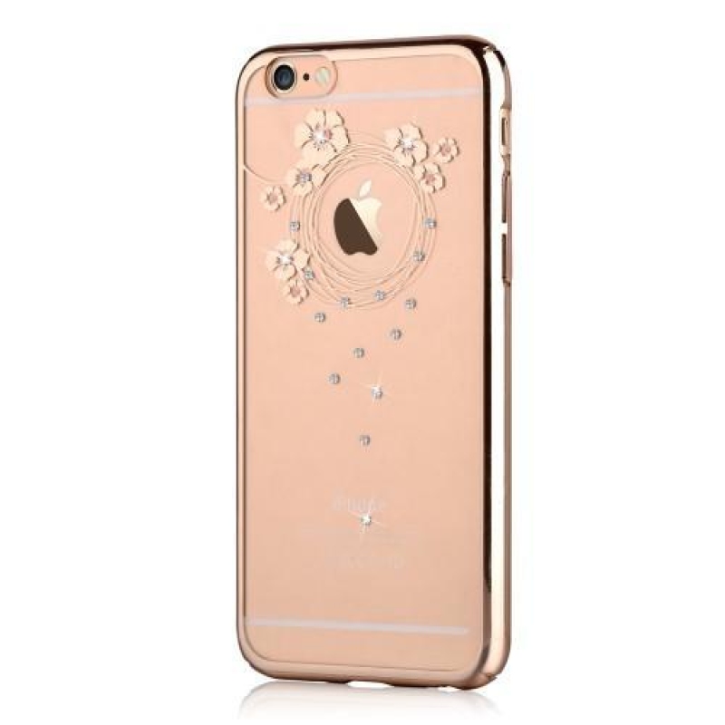 Garl krystalový plastový obal na iPhone 6s Plus a 6 Plus - zlatý