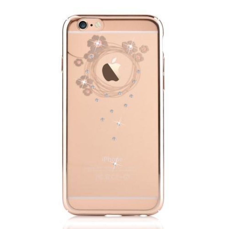 Garl krystalový plastový obal na iPhone 6s Plus a 6 Plus - zlatý