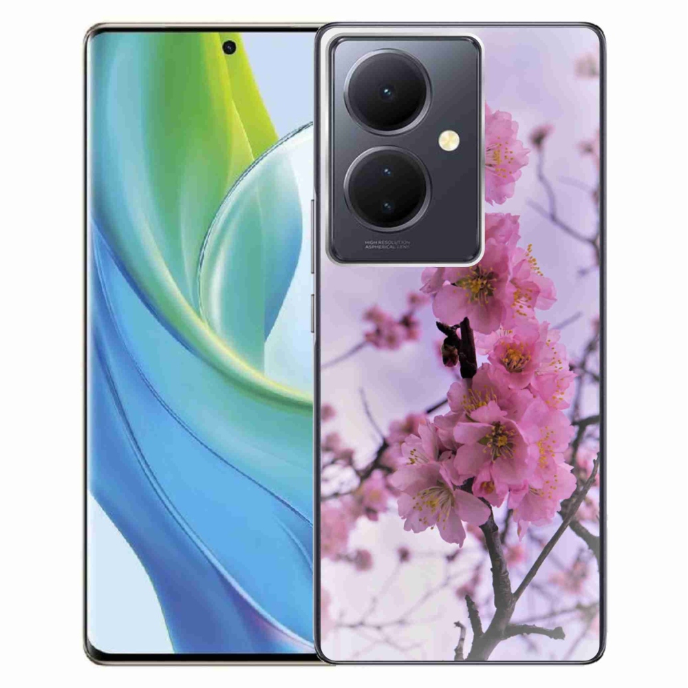 Gelový kryt mmCase na Vivo V29 Lite 5G - květiny 7