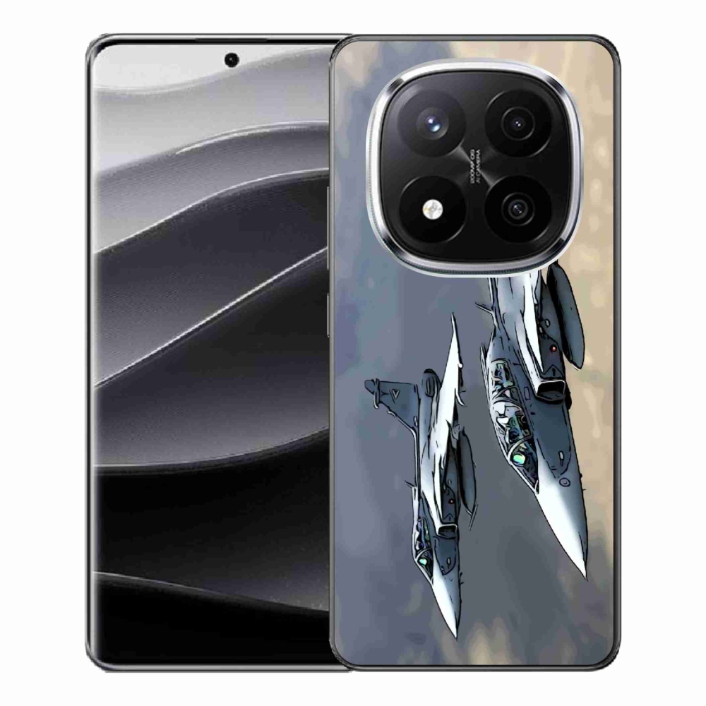 Gelový kryt mmCase na Xiaomi Redmi Note 14 Pro+ 5G - stíhačky