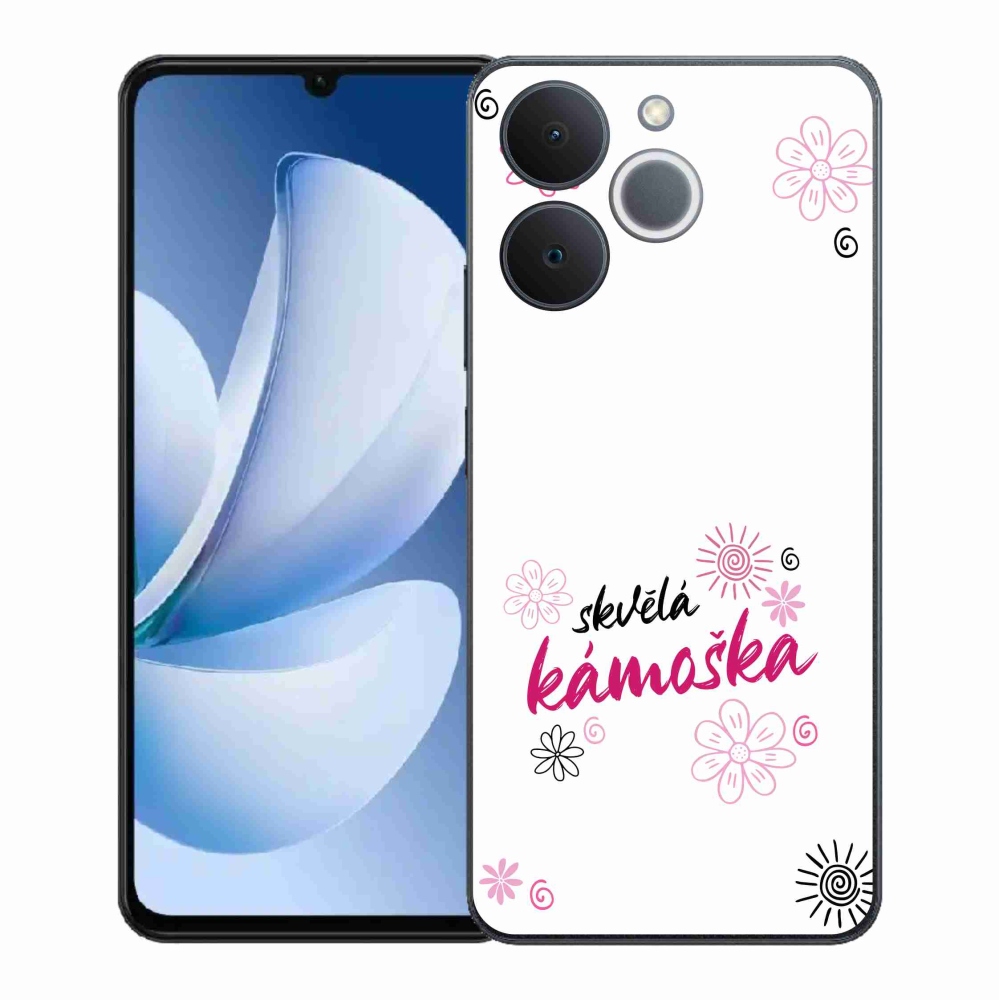 Gelový kryt mmCase na Realme Note 70T - skvělá kámoška bílé pozadí