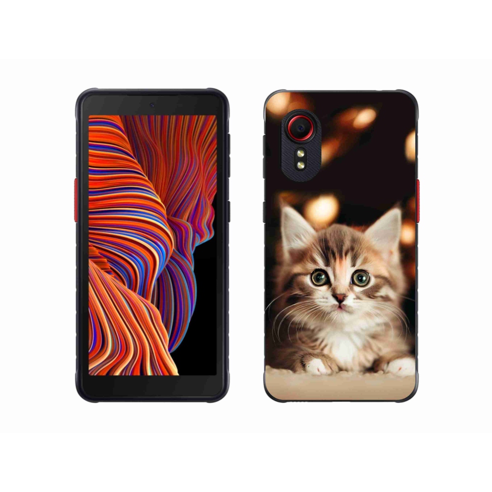 Gelový kryt mmCase na Samsung Galaxy Xcover 5 - roztomilé kotě 2