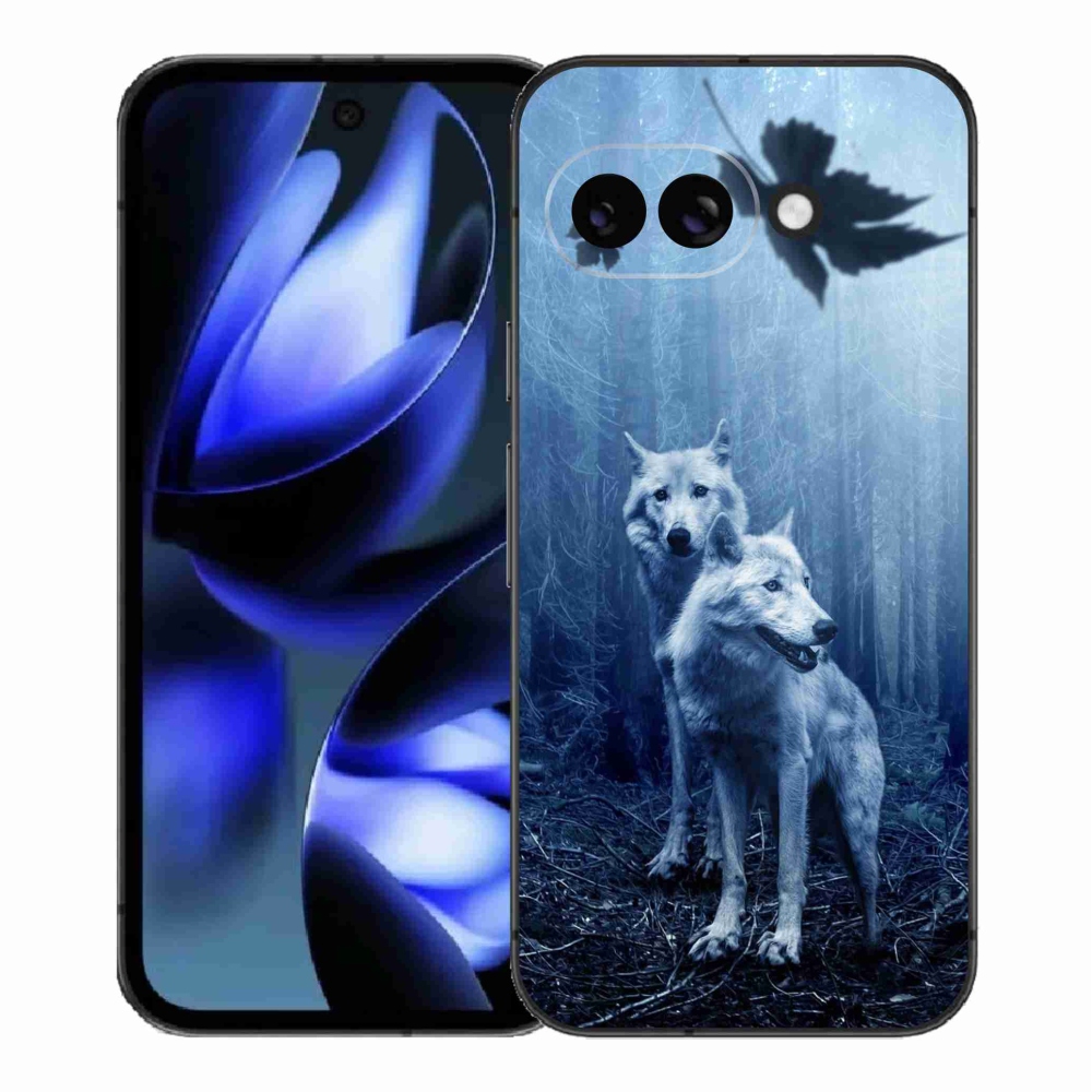 Gelový kryt mmCase na Google Pixel 9a - vlci v lese
