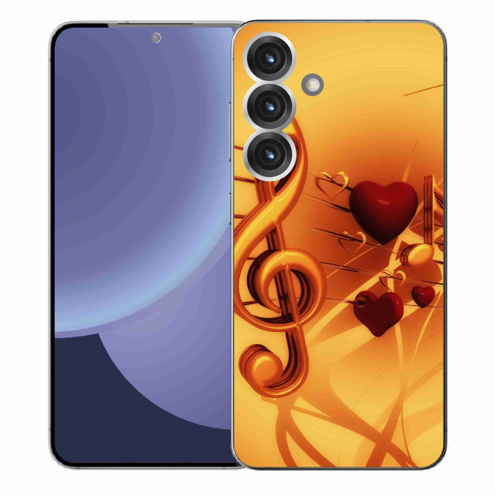 Gelový kryt mmCase na Samsung Galaxy S25+ - noty