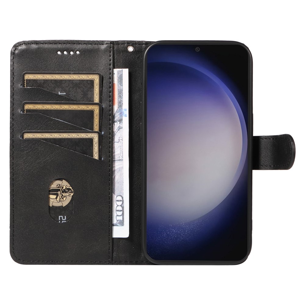 T-Shape knížkové pouzdro na Samsung Galaxy S24+/S25+ - černé