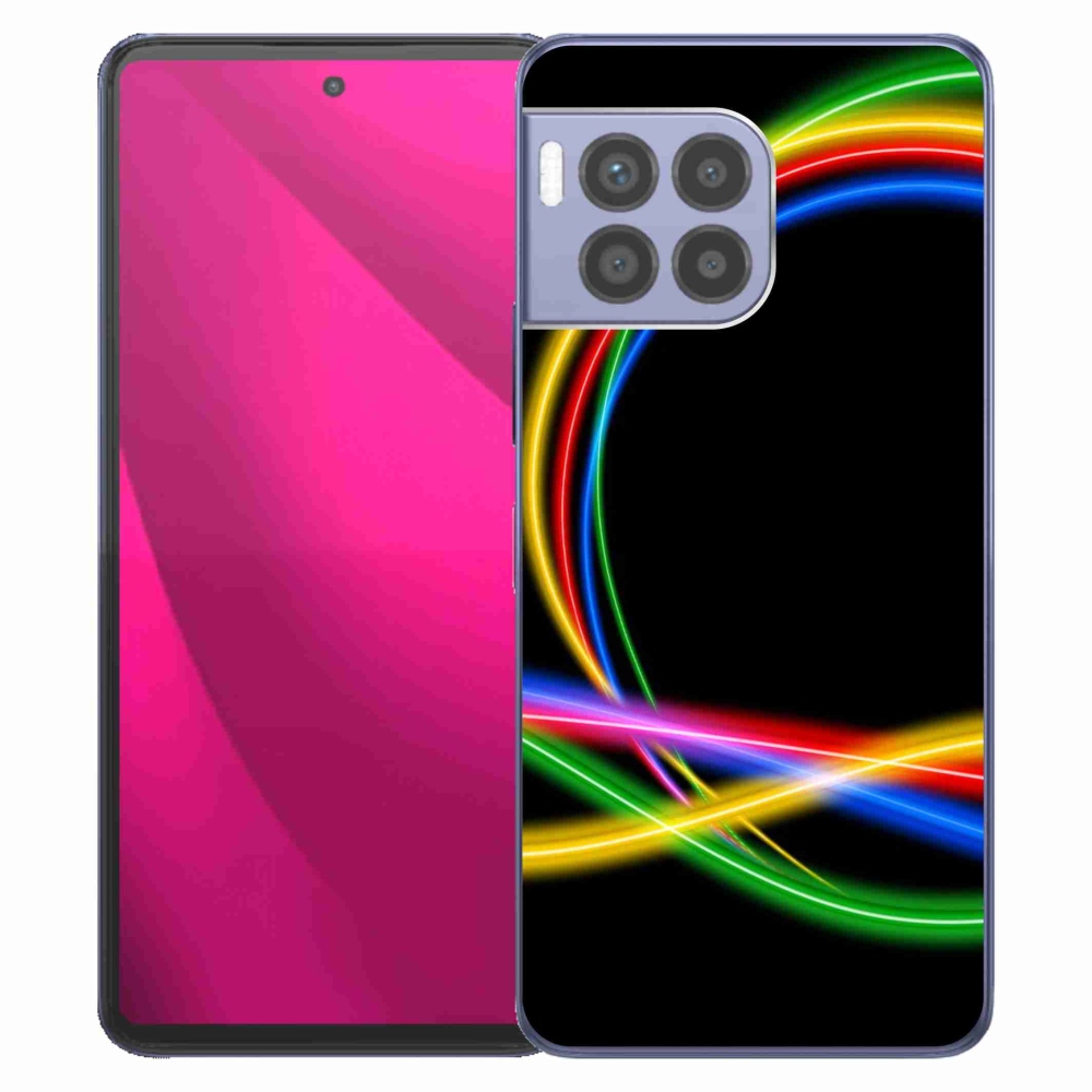 Gelový kryt mmCase na T-Mobile T Phone 2 Pro - neonové kruhy