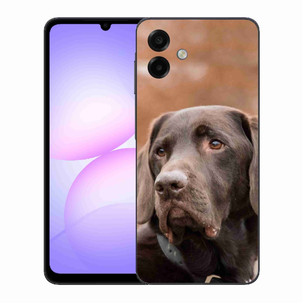 Gelový kryt mmCase na Samsung Galaxy A07 4G - hnědý labrador