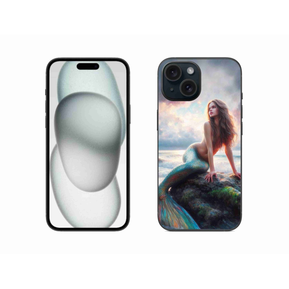 Gelový kryt mmCase na iPhone 15 - mořská panna