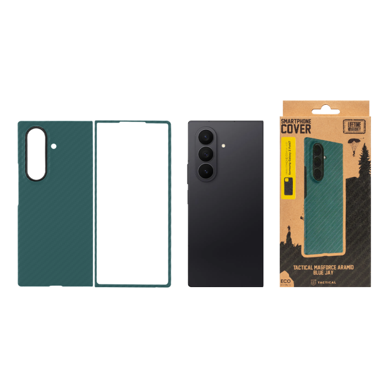 Tactical MagForce Aramid Kryt pro Samsung Galaxy Z Fold 7 Blue Jay