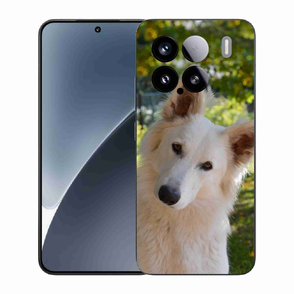 Gelový kryt mmCase na Xiaomi 15 - bílý švýcarský ovčák 1