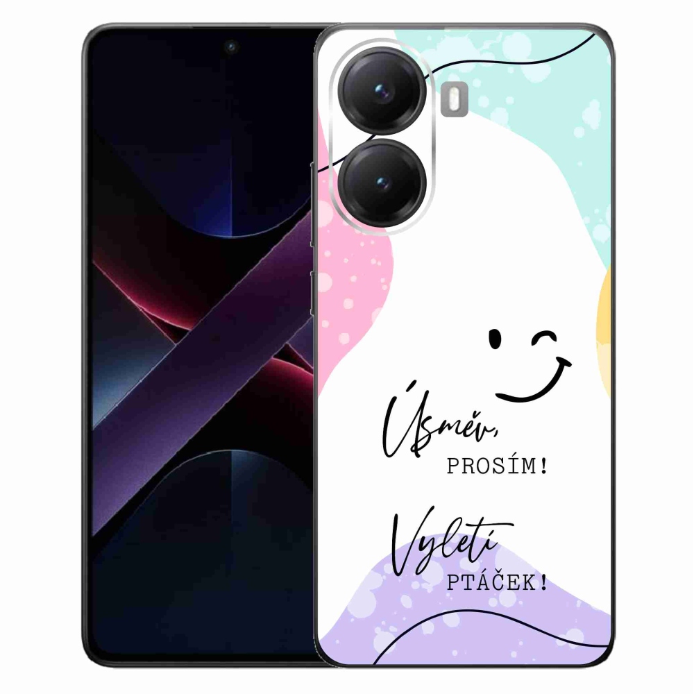Gelový kryt mmCase na Xiaomi Poco X7 Pro 5G - vtipný text 4 bílé pozadí