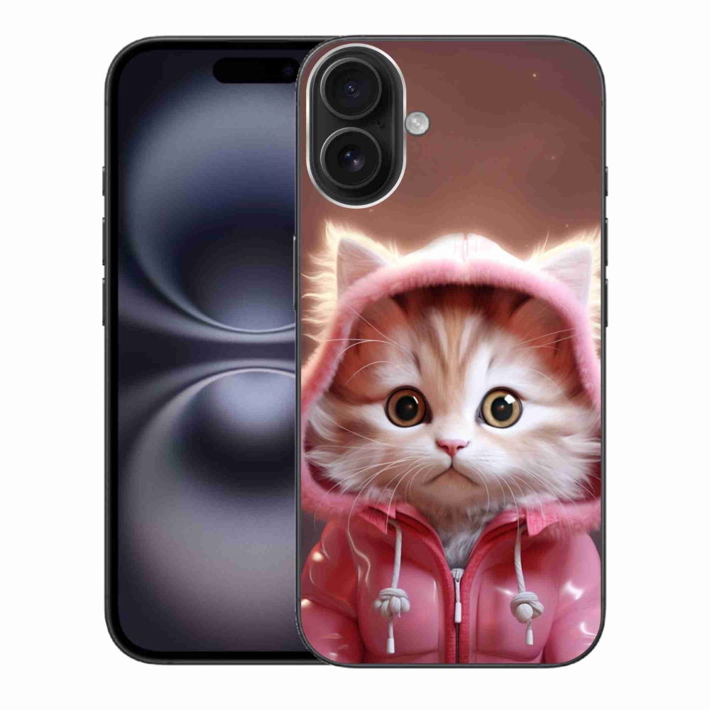 Gelový kryt mmCase na iPhone 16 Plus - roztomilé kotě 3