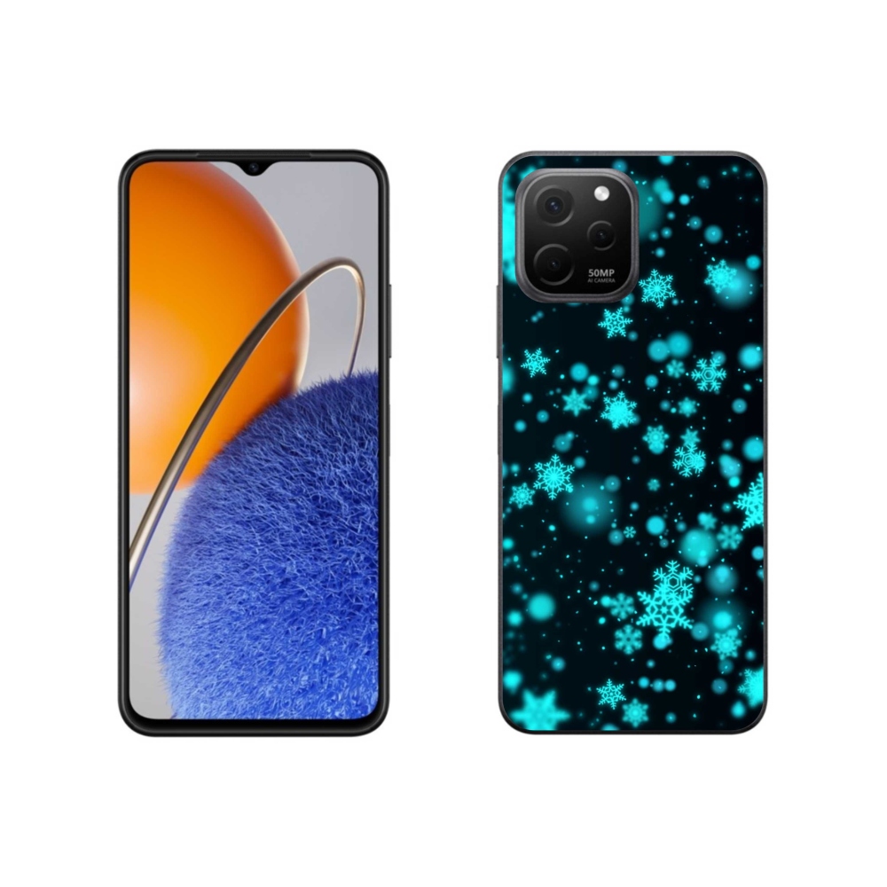 Gelový kryt mmCase na Huawei Nova Y61 - sněhové vločky 1