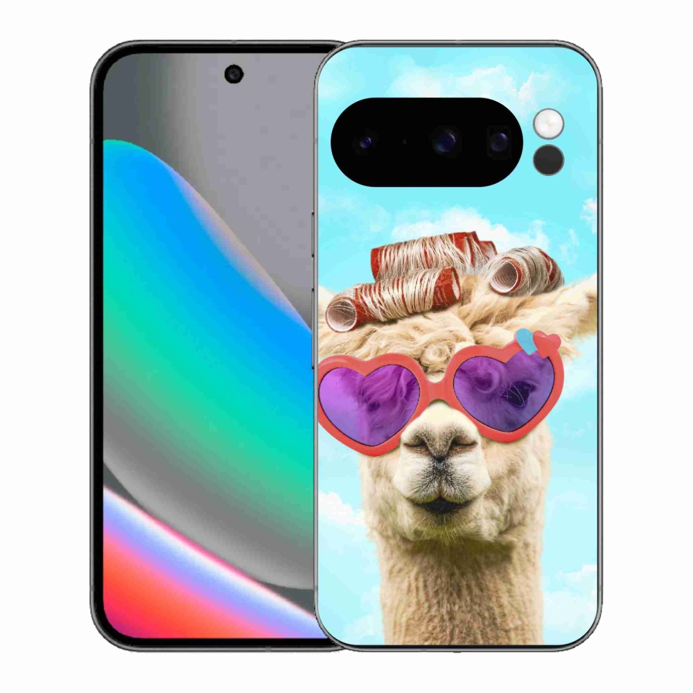 Gelový kryt mmCase na Google Pixel 10 Pro - lama s brýlemi