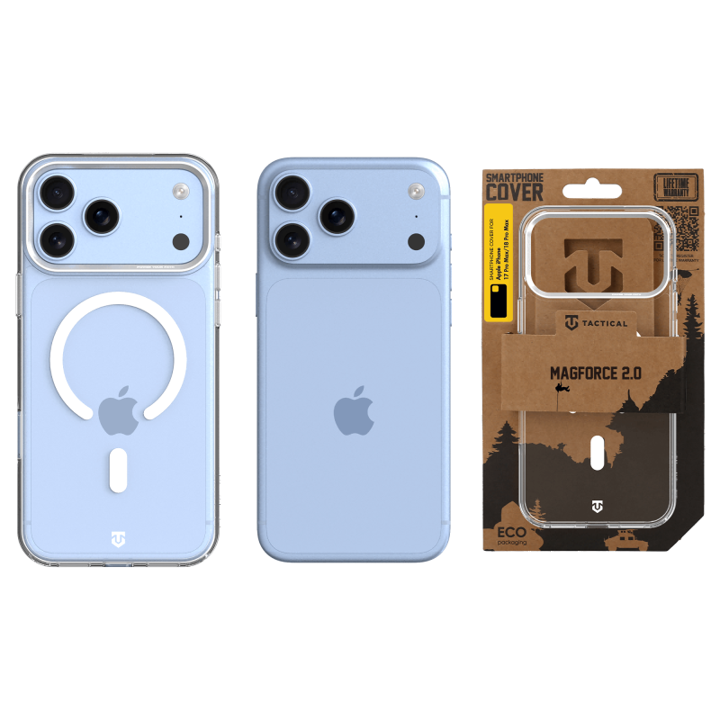 Tactical MagForce 2.0 Kryt pro Apple iPhone 17 Pro Max/18 Pro Max Silver