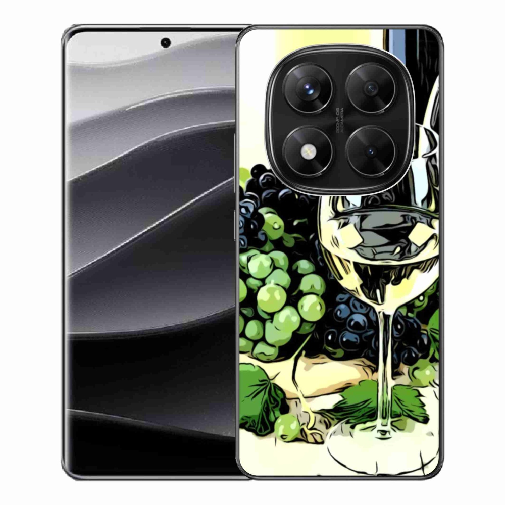 Gelový kryt mmCase na Xiaomi Redmi Note 14 Pro 5G/Poco X7 5G - sklenka vína