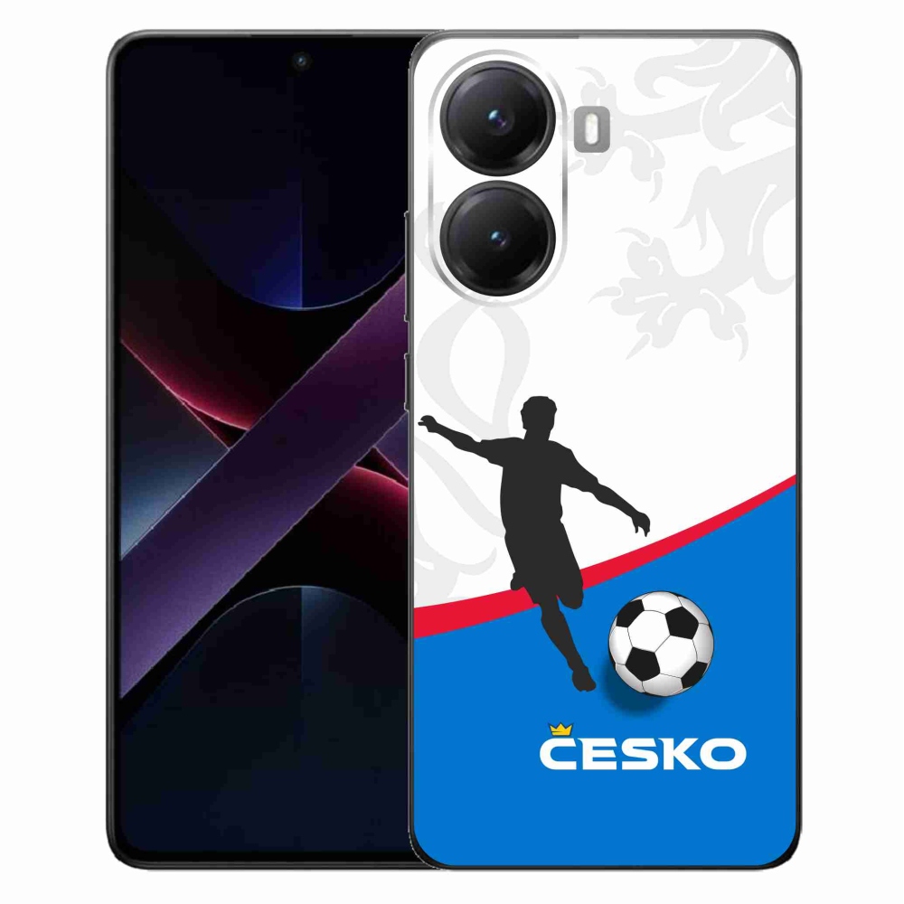 Gelový kryt mmCase na Xiaomi Poco X7 Pro 5G - fotbal Česko 1